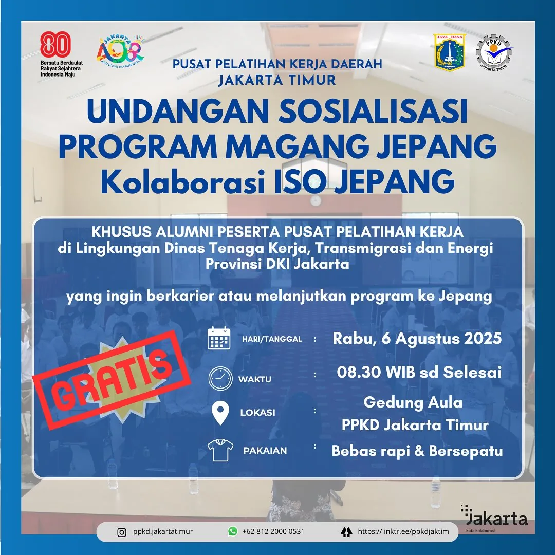 UNDANGAN SOSIALISASI PROGRAM MAGANG JEPANG – PPKD KABUPATEN PURWOREJO
